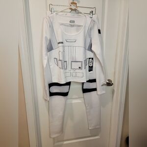 NWT Juniors Star Wars Stormtrooper Pajamas/Costume Size 2XL